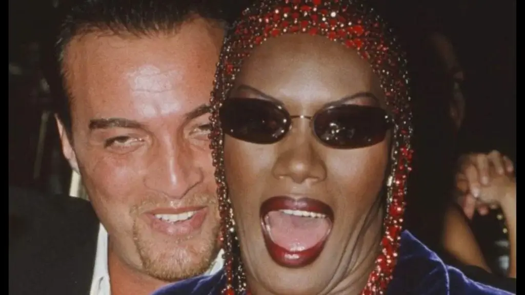 famous Jamaican-born American actress, singer, and model Grace Jones.